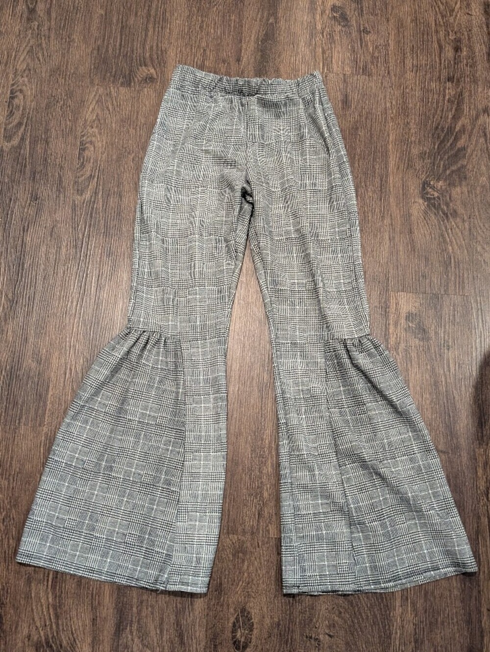 Plaid Wide Leg Women's Pants